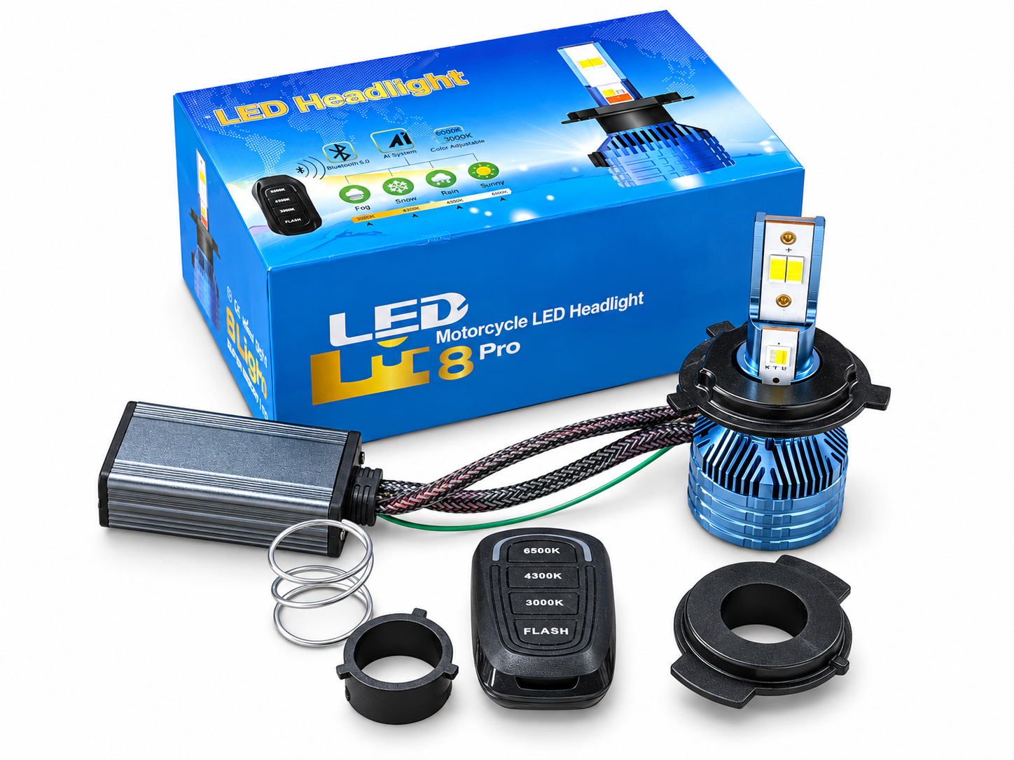 M4 Ultra motorcycle LED headlight