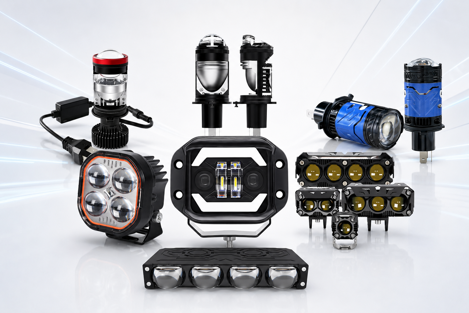 Motorcycle LED headlight supplier product series